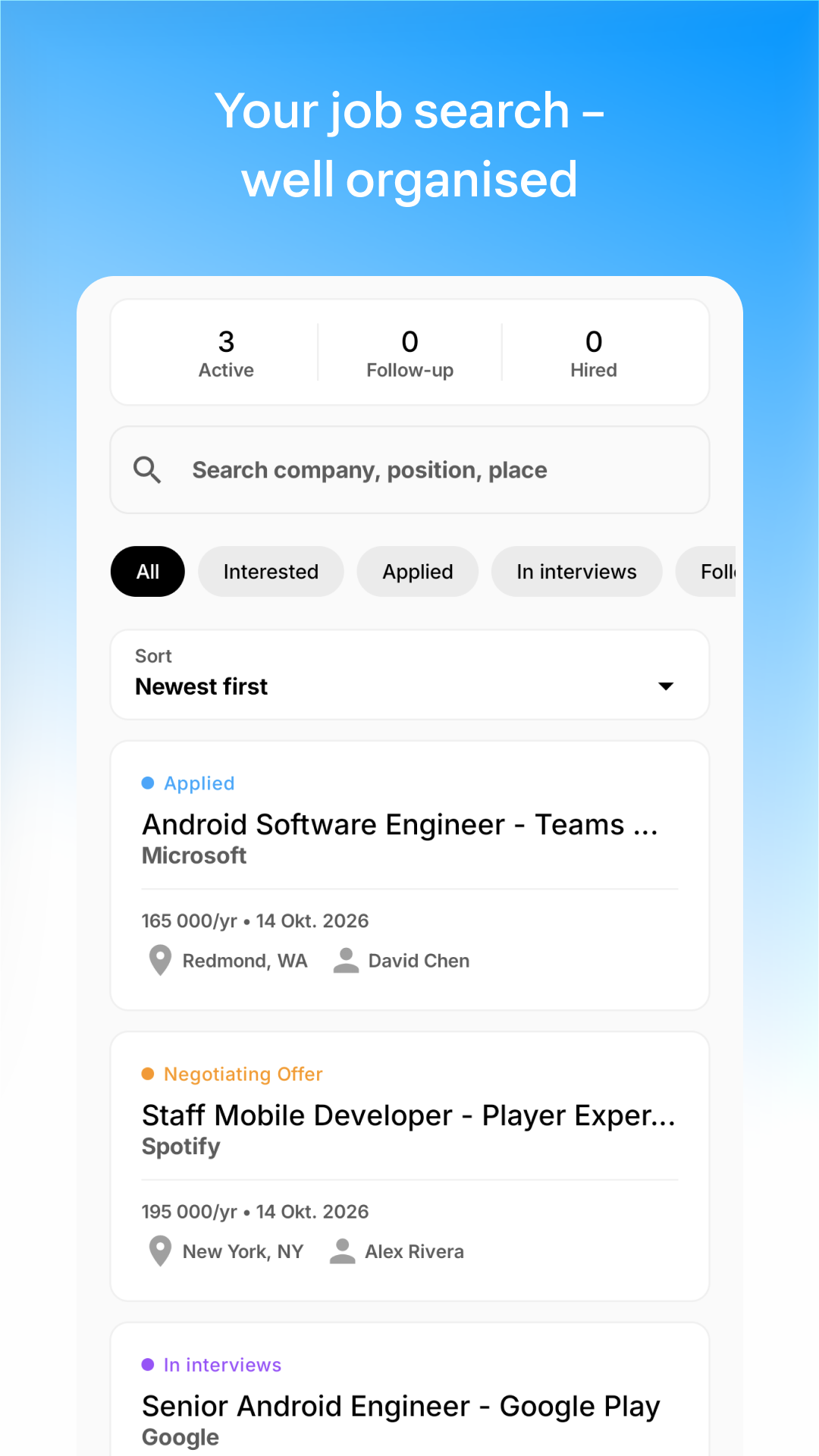 JobLog screenshot
